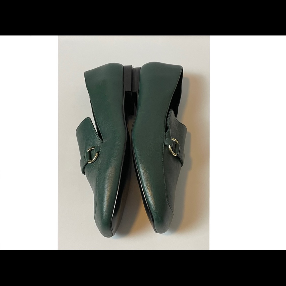 Square toe equestrian loafers green size 8 - Picture 8 of 12